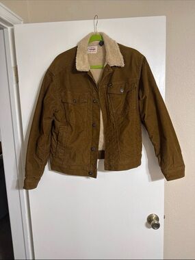 Wrangler Brown Sherpa-Lined Jacket